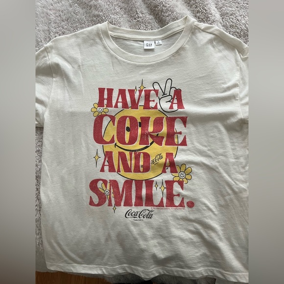 GAP Tops - Have a coke & a smile tee